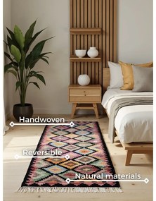 Kétoldalas kézi szövésű gyapjú futószőnyeg 60x190 cm Kamal Zara – Nouristan