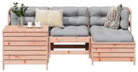 vidaXL 5 részes tömör duglászfenyő kerti kanapészett