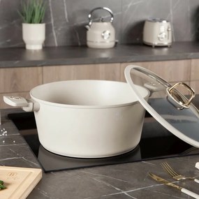 BerlingerHaus titánbevonatú serpenyő fedéllel Sahara 30 cm, 30 cm
