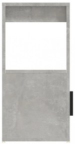 betonszürke szerelt fa tálalószekrény 80x30x60 cm