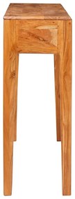 vidaXL Konzolasztal fiókkal Barna 110 x 30 x 80 cm Tömör Akácfa