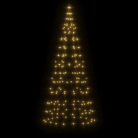 meleg fehér LED karácsonyfa zászlórúdra 200 LED 180 cm