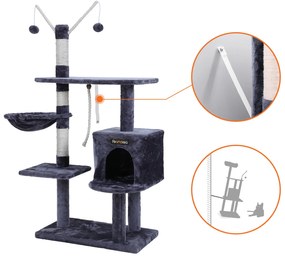 SIMBA emeletes kaparó oszlop macskáknak, szürke