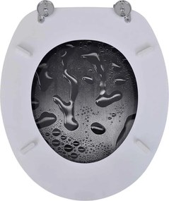 2 db vízcsepp mintás MDF WC ülőke