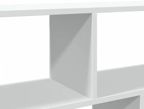 fehér szerelt fa fali polc 100 x 25 x 50 cm