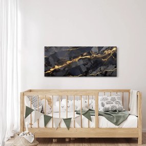 Kép - Fekete - arany dekoráció (120x50 cm)
