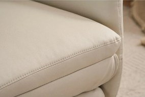 VASHOME Elektromos relaxációs fotel állítható háttámlávalés lábzsámollyal, USB töltővel, Bézs