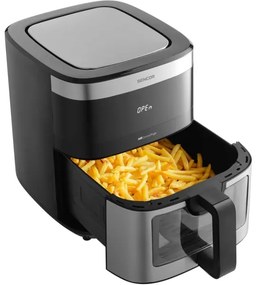 Sencor légkeveréses fritőz 9 l 1700W 230V fekete/matt króm