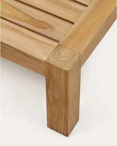 Natúr színű teakfa dohányzóasztal 76x153 cm Forcanera – Kave Home