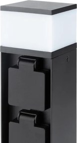 Brilagi - Kültéri lámpa 2 SCHUKO aljzattal 1xG9/11W/230V IP44 fekete