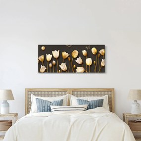 Kép - Tulipánok - absztrakt (120x50 cm)