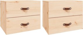 vidaXL 2 db falra szerelhető éjjeliszekrény 50 x 36 x 40 cm