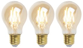 3 db-os készlet E27 szabályozható LED izzó Goldline 5W 380lm 2200K