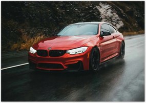 Poszterek 100x70 Piros Bmw Autó