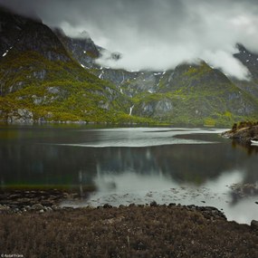 Poszter 20x20cm Norvég fjord 4, Assaf Frank