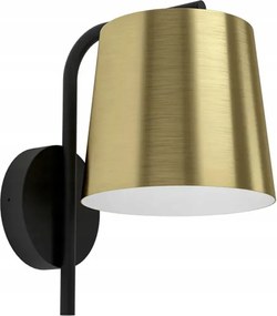 Fali lámpa Krela gold, E27, arany külsővel, 26 x 23 cm