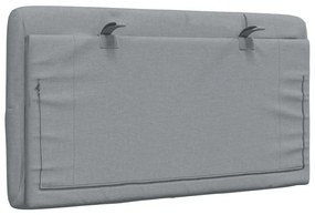 világosszürke szövet fejtámla párna 90 cm