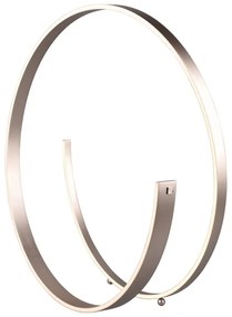 Szürke LED állólámpa hangvezérléssel-mobil alkalmazás vezérléssel, fém búrával (magasság 75 cm) Cinardi – CINQUE