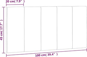sötétzöld bársony fejtámla párna Hanko 100 cm
