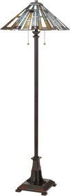 Quoizel Maybeck QZ-MAYBECK-FL Tiffany Állólámpa 2x60W/E27