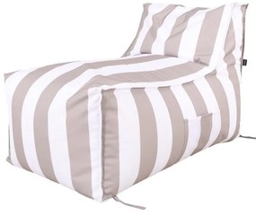 Fehér-szürke kerti babzsák – Bonami Essentials