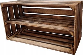 Fa Doboz 1 Hosszú Polccal, Tömör Napozó Rendszerező 75x40x30 CM