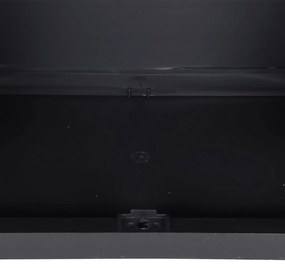 fekete PP kültéri tárolószekrény 65 x 37 x 165 cm