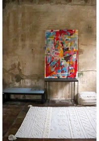 Fehér mosható kézi szövésű pamut szőnyeg 170x240 cm Tribu Natural – Lorena Canals