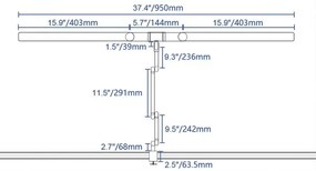 Brilagi - LED Dimmelhető érintős asztali lámpa VARIO LED/24W/230V 3000-6500K fehér