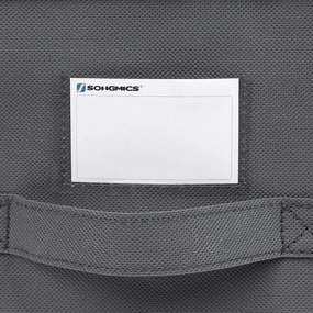 3 db összehajtható tárolódoboz fedővel, 40 x 25 x 30 cm, szürke