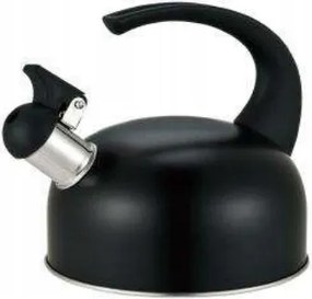 Hagyományos zománcozott acél vízforraló 1,8 l fekete