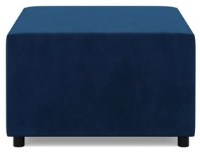 Zeus puff, bársony, 70x70, kék