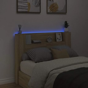 Fejtámla polcokkal Sonoma tölgy 140 x 16,5 x 103,5 cm Faanyag