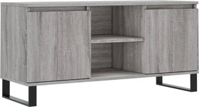 vidaXL szürke sonoma színű szerelt fa TV-szekrény 104x35x50 cm