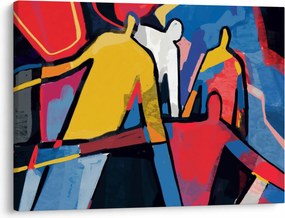 Kép - A férfiak absztrakciója (70x50 cm)