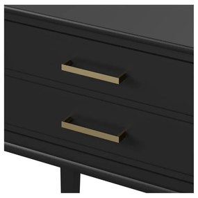 Fekete éjjeliszekrény Westerleigh – CosmoLiving by Cosmopolitan