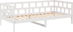 vidaXL fehér tömör fenyőfa kanapéágy 80x200 cm