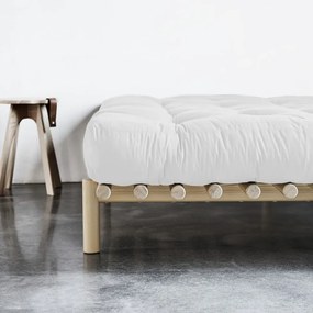 Norovi fenyő franciaágy ágyráccsal 180x200 cm Pace – Karup Design