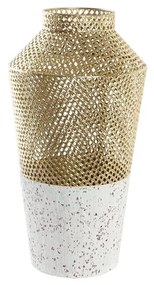 Modern váza arany es fehér színű 48 cm
