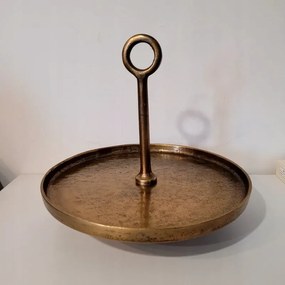 Dijk Patera alumínium kerek arany 30 x 27 cm