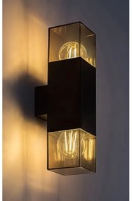 Rabalux 77081 - Kültéri fali lámpa LOANDA 2xE27/60W/230V IP54 fekete