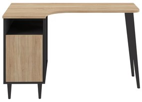 Íróasztal tölgyfa dekoros asztallappal 76x120 cm Nook – TemaHome