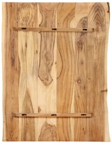 tömör akácfa asztallap 80 x (50-60) x 2,5 cm