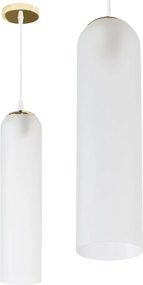 Függő Mennyezeti Lámpa Üveg Glamour White Gold