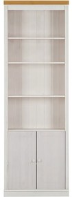 Fehér borovi fenyő könyvespolc 74x223 cm Anita – Støraa