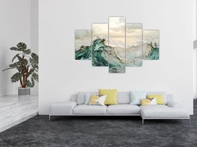 Kép - 3D tengeri absztrakció (150x105 cm)