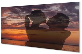 Akrilkép Ég felhők tengeri népek 125x50 cm