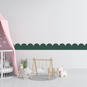 PIPPER. Textil öntapadó tapéta - Mini Ív - Zöld szín Szín: Sötét