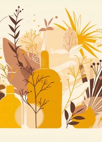 Poszter 39,5x55cm Arany növények