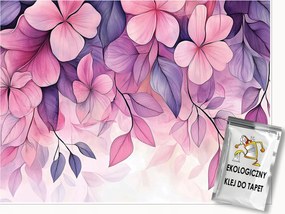 Fotótapéta Virágok Rózsaszín Lila Hálószoba Nappali Tapéta Flizelina 400x280